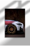Poster p&acirc;nză ne&icirc;nrămat cu supermașină - Imprimare digitală - M4 GT3 07 | A3 (29.7 x 42 cm)