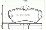 Set placute frana,frana disc MERCEDES SPRINTER 4,6-t caroserie (906) (2006 - 2016) BOSCH 0 986 495 100