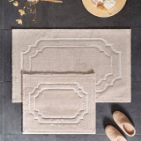 Set 2 Covorase de Baie Ancient Bej 50x60 cm si 60x100 (Bumbac)