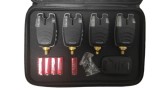 Set Pescuit Windblade 4 Avertizori Digitali cu Statie Wireless, Snag Barr, LED-uri Colorate, 8 Volum/Tonuri, Prokarpfishing