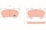 Set placute frana fata TRW GDB3364