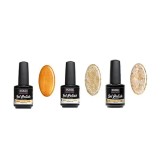 SET mic Gold Glitter - 3 geluri de &icirc;naltă calitate, INGINAILS