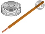 Cablu Cu PVC 0,2mm2 Portocaliu 10m