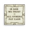Placheta decorativa&quot; In God We Trust &quot; CS-76, Ornamentale