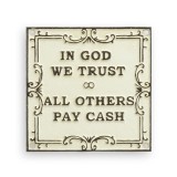 Placheta decorativa&quot; In God We Trust &quot; CS-76
