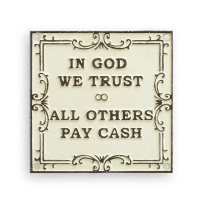 Placheta decorativa&amp;quot; In God We Trust &amp;quot; CS-76 foto