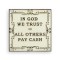 Placheta decorativa&quot; In God We Trust &quot; CS-76