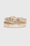 Morgan curea 3GOLD femei, culoarea auriu, 3GOLD