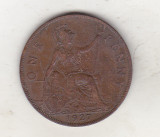 Bnk mnd Marea Britanie Anglia 1 penny 1927, Europa