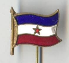 Insigna Heraldica - Steag - YUGOSLAVIA - email la cald - SUPERBA foto