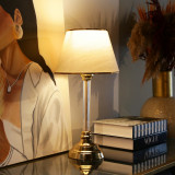 Lampa de masa Paisley 45 cm 1 x E27 max 20W plastic textil bej alama [lux.pro] HausGarden Leisure