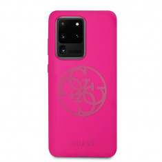 Husa Cover Guess Silicone Tone pentru Samsung Galaxy S20 Ultra Roz foto