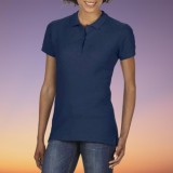 Tricou polo pentru damă din pique dublu și bumbac premium,NAVY