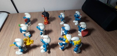 Strumfi, smurfs - 12 figurine strumfi Bully, Schleich, Peyo - set 5 foto