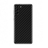 Cumpara ieftin Set Folii Skin Acoperire 360 Compatibile cu Samsung Galaxy S21 FE - Wraps Skin Carbon Black, Negru, Oem