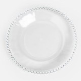 Farfurie din sticlă transparentă &Oslash;18cm, CMCLASS