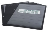 Set 10 foi negre pentru timbre, ClipFix, cu 8 buzunare de 30 x 210 mm