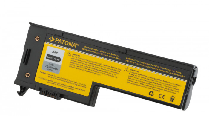IBM ThinkPad X60, X61, 1707, 1708, 1709, 2509, 2200 mAh baterie - Patona
