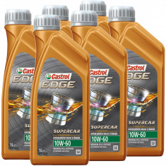 Set 6 Buc Ulei Motor Castrol Edge Titanium FST Supercar 10W-60 1L 1595CC