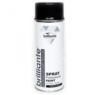 Vopsea Spray Brilliante Negru Trafic Lucios RAL 9017 400 ml foto