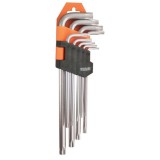 Gadget 390151 - Set chei cu profil TORX (fara gaura) TX 10-TX 50 9 bucati