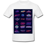 Cumpara ieftin Tricou &quot; 80&#039;s retro logos &quot;
