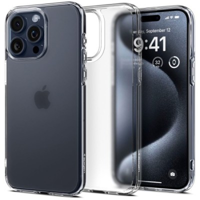 Husa pentru iPhone 15 Pro - Spigen Ultra Hybrid - Frost Clear foto