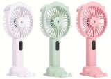 Ventilator Portabil cu Acumulator, Pulverizator de Apa si Stativ de Birou cu Suport de Telefon