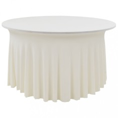 vidaXL Huse elastice masa lungi, 2 buc., crem, 180 x 74 cm foto