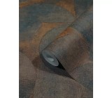 Tapet Marburg Vintage Deluxe 32822 Geometric Maro Ruginiu Vinil Lavabil Living Birou Baie 53cm x 10m