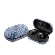 Casti Guess Bluetooth TWS, 4G Metal, albastru, GUTWSP4EGB foto