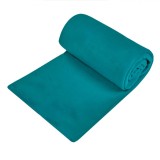 Pătură Fleece, Model Unic, Culoare Petrol, Dimensiuni 220x150 cm, Material Poliester, Oem