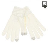 Mănuși Damă, Ecru, &Uuml;esătură Reliefată, Utilizare Ecrane Tactile, 1 Pereche, Oem
