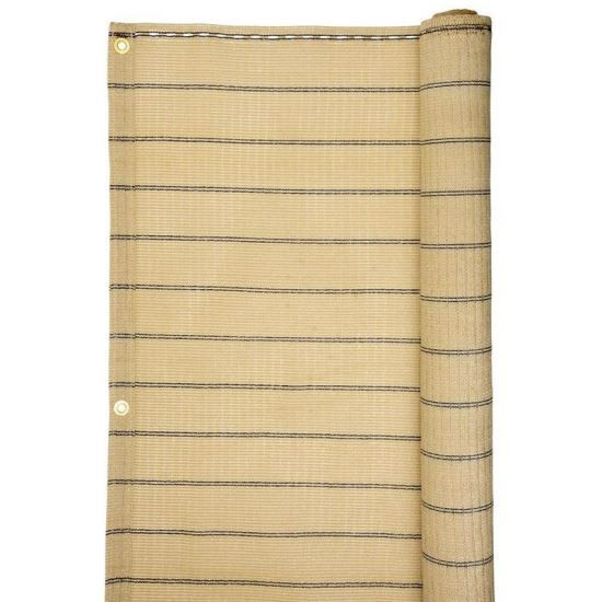 Paravan pentru balcon, terasa, gard, bej, 185&nbsp;g/m2, UV, 5x1 m