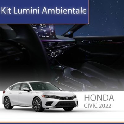 Lumini ambientale Honda Civic 2022 set complet control telefon sau sistem original CarStore Technology foto