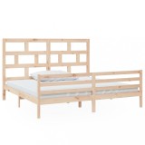 Cumpara ieftin Cadru de pat, 200x200 cm, lemn masiv de pin