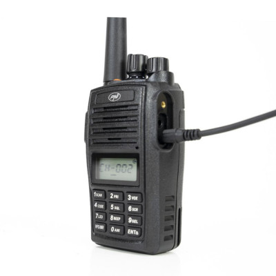 Statie radio portabila PNI PMR R18 Walkie Talkie 446MHz 0.5W Radio FM programabila foto