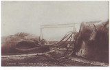 971 - CONSTANTA, Tancuri de petrol bombardate, Romania - old postcard real PHOTO, Circulata, Fotografie