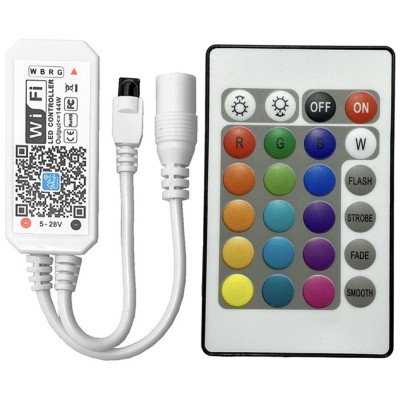 LED RGBW Ctrl IR 24but+WiFi 144W foto