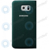 Portofel Samsung Galaxy S6 Edge Flip p&acirc;nză verde EF-WG925BGEGWW