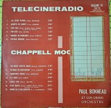Disc Vinil -Paul Bonneau Et Son Orchestre - Telecineradio Volume 15-Chappell Mood Music, Chappell -TCR 115