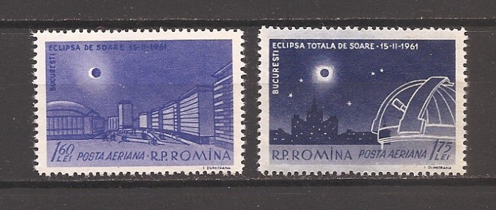 RO.1961, LP 520 - ECLIPSA TOTALA DE SOARE, MNH