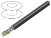 Cablu U/UTP 5e exterior 4x2x24AWG 305m negru LANBERG