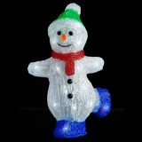 Cumpara ieftin Figurina om zapada Craciun LED acrilic 30cm interior/exterior