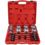 Set profesional KraftDele KD12502 pentru extragerea și montarea bucșelor 34-82 mm, 28 piese