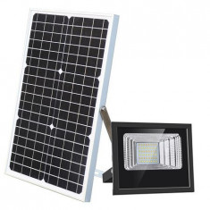 Proiector stradal 80 W, Panou Solar, Telecomanda, IP67 foto