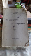 LES SENSATIONS DE TEMPERATURE - CONSTANTIN SANDOVICI foto