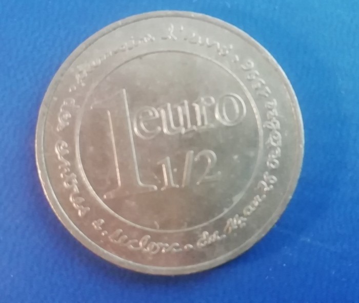M3C1 76 - Jeton de colectie - 1 si 1/2 EURO - DEMAIN L&#039;EURO - 1996
