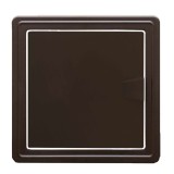 Usita vizitare, TE-MA, pentru instalatiile sanitare, maro, 15 x 15 cm