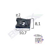 CLIPS FIXARE UNIVERSAL - NEGRU SET 25 BUC 61587